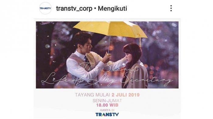 Sinopsis & Daftar Pemain Drama Korea The Secret Life of My Secretary Tayang 2 Juli 2019 di Trans TV