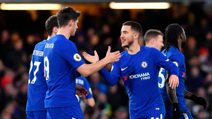 Chelsea vs West Brom Albion - 3 Gol dari Hazard - Mosses Antar Chelsea Kembali ke Posisi 4 Klasemen