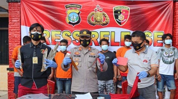 GEGARA Miras, Polsek Bintan Timur Bekuk 8 Tersangka, Tikam Nelayan Hingga Masuk RS