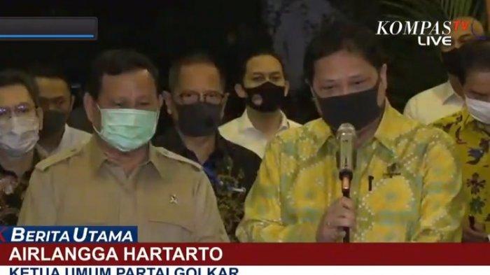 Pertemuan Prabowo dan Airlangga, Kedua Pimpinan Partai Besar Ini Bahas Pilpres 2024