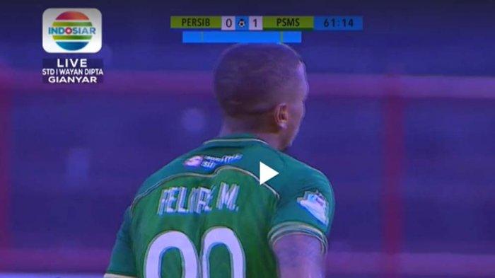 GOOOL! Felipe Dos Santos Bobol Gawang Persib. PSMS Medan Unggul Sementara