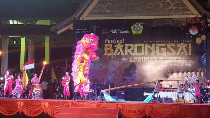 Tim Bintan Juara Pertama, Festival Barongsai dan Lampion di Karimun. Ini Penampakannya