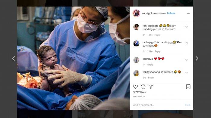 Viral Foto Bayi Cemberut Saat Dilahirkan, Dokter Sampai Bilang: Menangislah Isabela