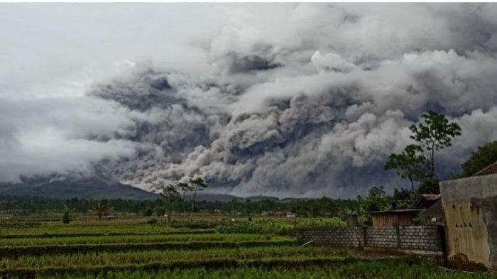 Gunung Semeru Keluarkan Awan Panas, Kini Berstatus Waspada, Dengan Jarak, 4,5 Km