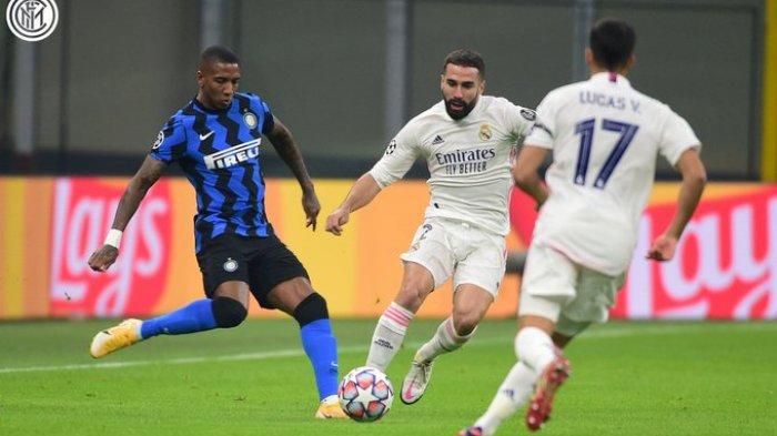 Hasil Liga Champions: Gol Penalti Hazard Bawa Real Madrid Ungguli Inter Milan di Babak Pertama