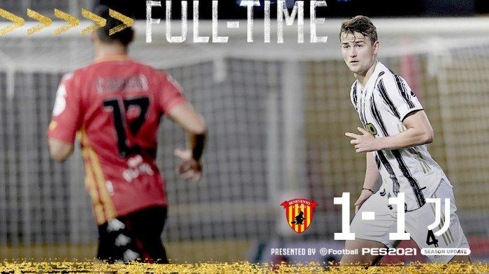 Hasil Liga Italia Benevento vs Juventus, Cristiano Ronaldo Tidak Main, Juve Raih Hasil Imbang