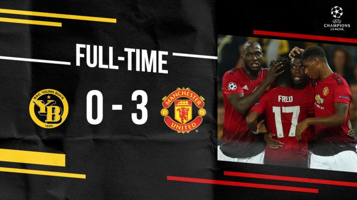 Hasil Young Boys vs Manchester United - MU Menang 3 Gol Tanpa Balas. Paul Pogba Bintangnya