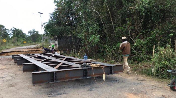 Rusak Akibat Banjir di Bintan, Jembatan Gesek - Tirta Madu Masih Diperbaiki