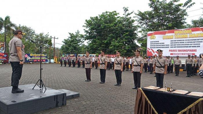 Bentuk Penyegaran Organisasi dan Promosi, Kapolres Tanjungpinang Minta Anggotanya Tingkatkan Kinerja