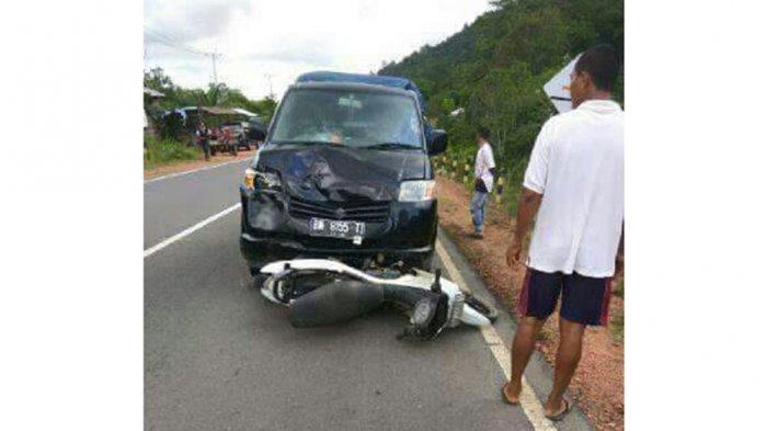 Dihantam Pick Up Saat Menyebrang, Begini Nasib Pria Pengendara Jupiter