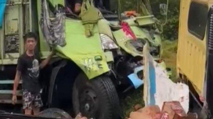 Kecelakaan Maut di Muara Enim Antara Truk dan Mobil Box, Seorang Pengendara Tewas di Tempat