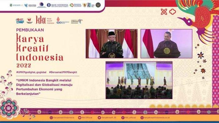 Karya Kreatif Indonesia 2022 Dibuka Secara Resmi Oleh Ma'ruf Amin