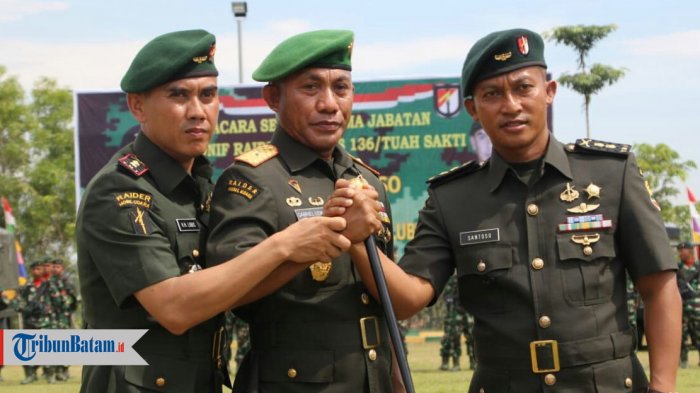 Letna Kolonel Inf Hasbul Hasyiek Lubis Resmi Pimpin Yonif Raider Khusus 136/TS