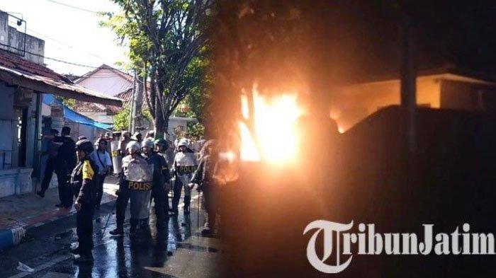 Kantor Polsek Dibakar Massa di Sampang Madura, Polda Jatim Kirim 300 Personil untuk Pengamanan