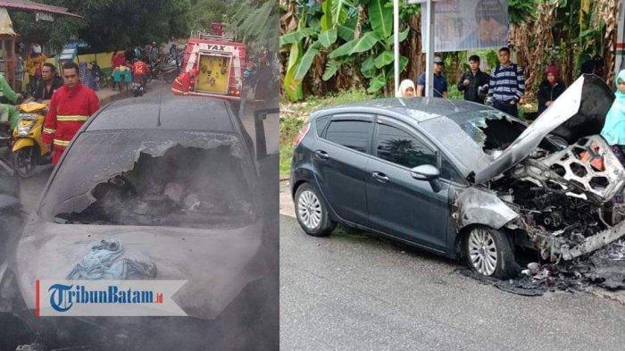 Kebakaran Sedan Mewah di Karimun. Hafni Sedang Belanja Saat Lihat Tetesan Api di Bawah Mobilnya