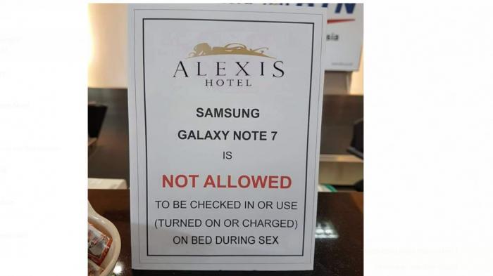 Larangan Membawa Galaxy Note 7 di Hotel Ini Bikin Senyum Sendiri. Begini Bunyinya
