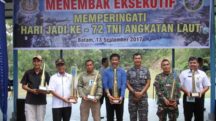 Sisakan Balon Warna Biru, Walikota Batam Rudi Disindir Danlanal saat Lomba Menembak Eksekutif
