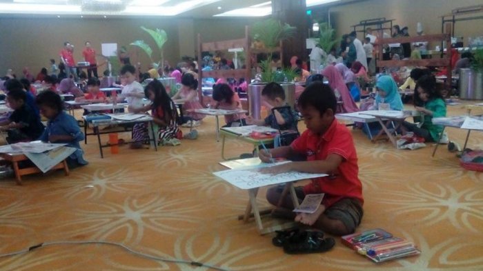 Lomba Mewarnai di Swiss Belhotel, Menang Atau Kalah Semua Dapat Piagam