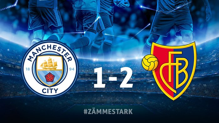 Hasil Liga Champions Man City vs Basel. City Kalah, Tetap Lolos ke Perempat Final