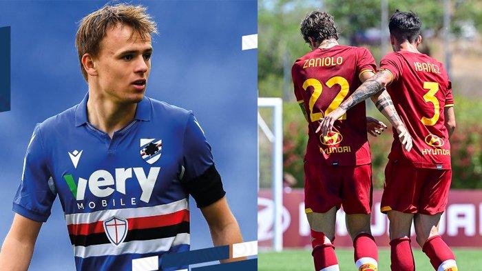 Transfer AS Roma - AS Roma Menang 3-1, Granit Xhaka Gagal, Sampdoria Ingin Damsgaard ke Roma