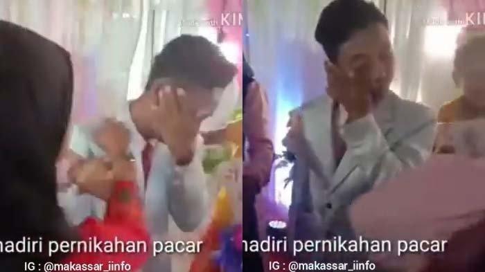 Viral Pengantin Pria Pasrah Ditampar di Pelaminan, Ternyata Mantannya yang Ditinggal Nikah