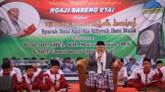 Ngaji Bareng Maruf Amin, Santri SDIT Ummul Qurro' Rebutan Jawab Pertanyaan