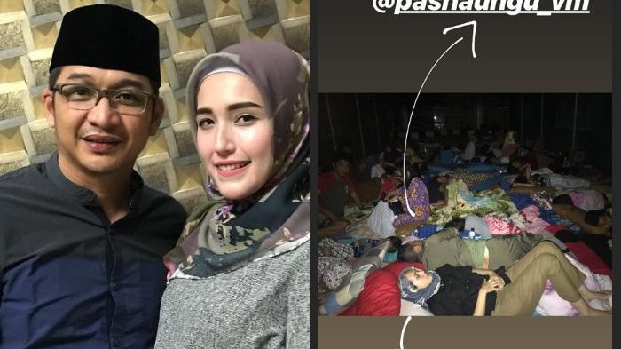 Pasha Ungu dan Istri Tidur di Tenda Pengungsian Gempa Palu, Ini Kesan Adelia Pasha