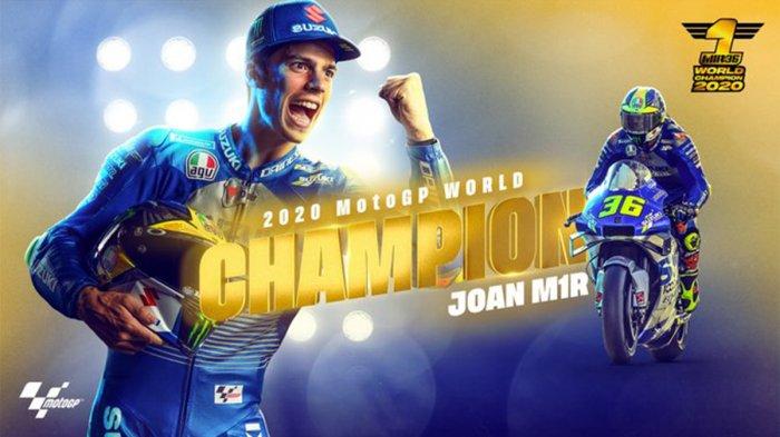 Klasemen MotoGP 2020 Setelah Franco Morbidelli Juara GP Valencia, Joan Mir Juara MotoGP 2020