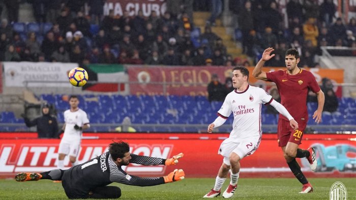 AS Roma vs AC Milan - Bungkam Roma di Olimpico. Gattuso Bawa Milan 12 Laga Tanpa Kalah