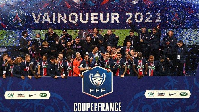 Hasil Final Piala Prancis AS Monaco vs PSG, Mauro Icardi & Kylian Mbappe Cetak Gol, PSG Juara