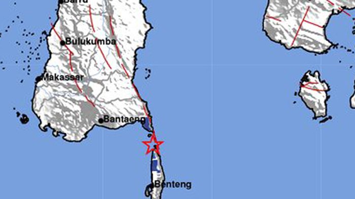 UPDATE INFO GEMPA HARI INI - BMKG Laporkan Gempa Magnitudo 3,6 Guncang Selayar Pukul 17.00 WIB