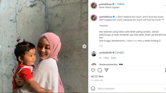 Putri Delina Beri Ucapan Ultah untuk Anak Teddy, Anak Sule Nantikan Kehadiran Bintang