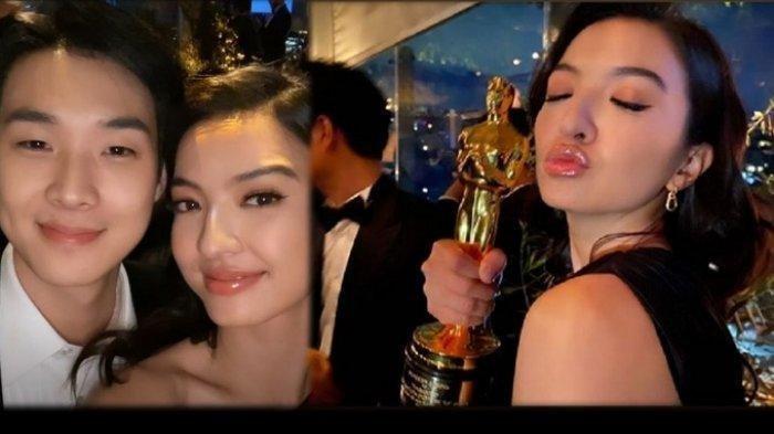 Foto dan Video Kedekatan Raline Shah dengan Pemain dan Kru Film Parasite di Piala Oscar 2020