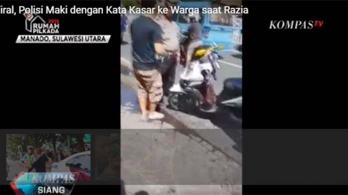 KIAN VIRAL Video Petugas Polisi Memaki Warga dengan Kata-Kata Kasar Saat Operasi Zebra