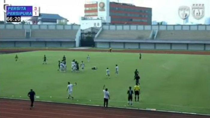 VIDEO Ricuh Laga Ujicoba Persita vs Persipura, Pemain Nyaris Baku Hantam
