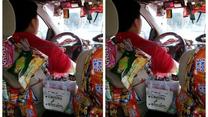 Kisah Supir Taksi, Jualan Makanan Ringan di Dalam Mobil