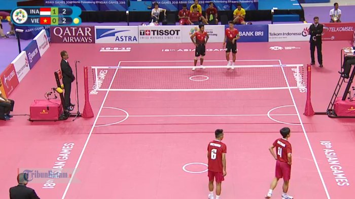 SEDANG BERLANGSUNG. Siaran Langsung (Live Streaming) Sepak Takraw: Indonesia vs Vietnam