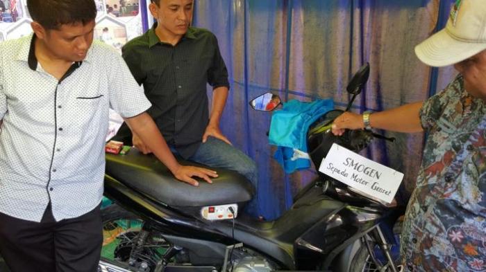 KEREN. Siswa SMK Ini Ciptakan Genset dengan Kendali Sepeda Motor