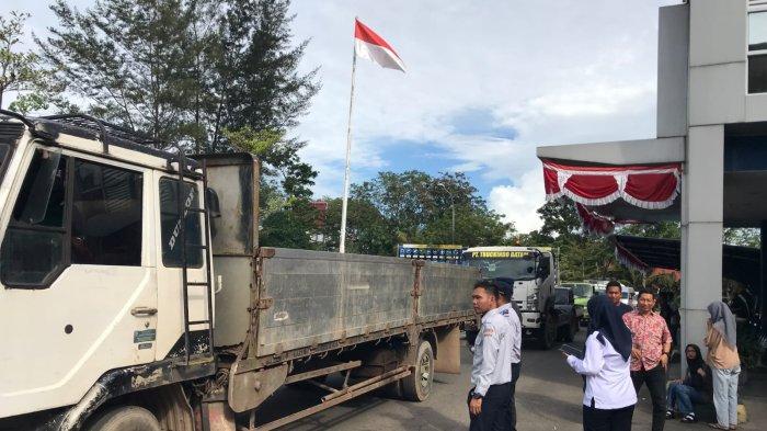 Ratusan Kendaraan Terjaring Razia Didepan Kantor Dishub Batam, Ada yang Melawan