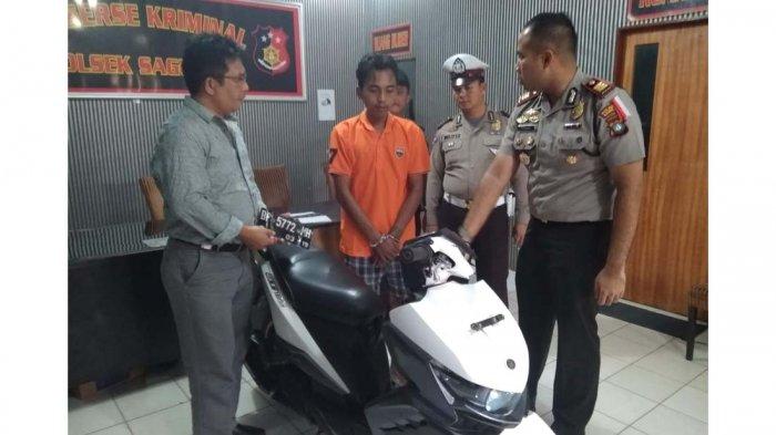 Lihat Kunci Tergantung, SR Gasak Motor di Kavling Baru. Dibekuk Polisi Saat Hendak Jual Motor Curian
