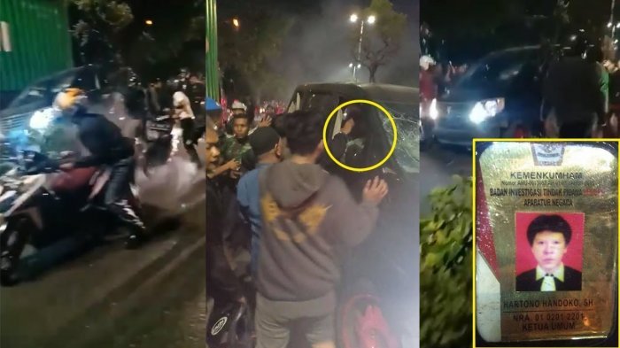 VIDEO. Alphard Tabrak Lari, Dikejar Massa, Identitas Pengemudi dari Kemenkumham