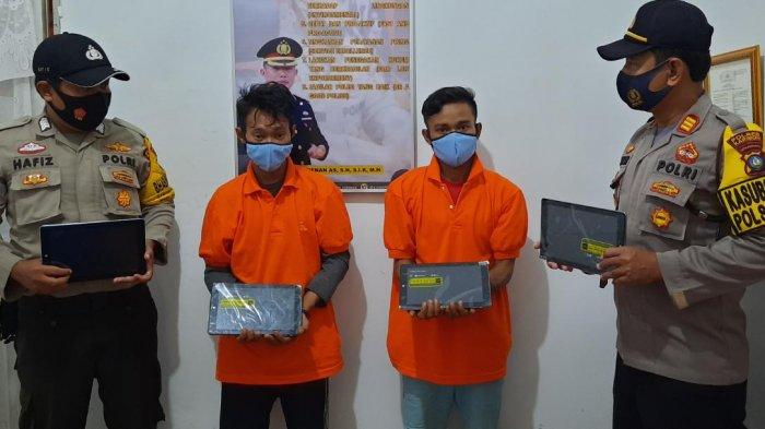 Dua Maling Tablet di SMAN 2 Kundur Karimun Dibekuk Polisi, Aksinya Terekam CCTv