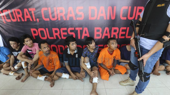 Dalam Sebulan Ini Polisi Tangkap 27 Tersangka Pencurian di Batam. Sembilan Terpaksa Ditembak