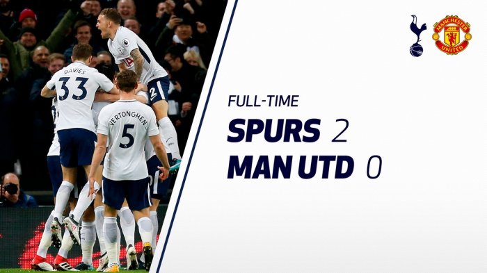 Tottenham Hotspur vs Manchester United - Setan Merah Kalah. Tottenham Makin Dekat ke 4 Besar