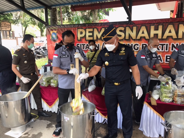 Satresnarkoba Polresta Barelang Batam Musnahkan 107,444 Kg Sabu