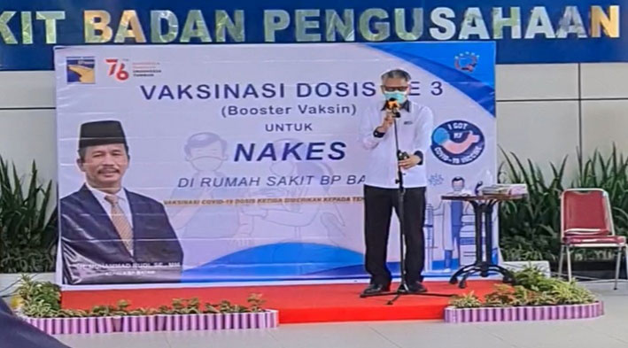 HARI Ini, Selasa 10 Agustus 2021 Ratusan Nakes RSBP Batam Divaksin Dosis 3 Pakai Moderna