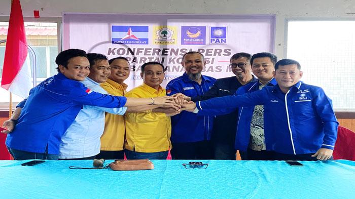 Pilkada Anambas 2024 - Empat Parpol Deklarasi Koalisi Usung Aneng dan Raja Bayu