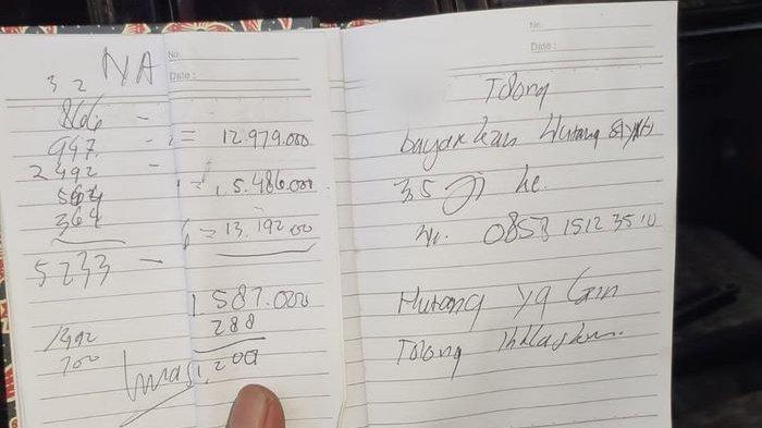 Pria di Subang Tinggalkan Wasiat Utang dan Pilih Akhiri Hidup secara Tragis