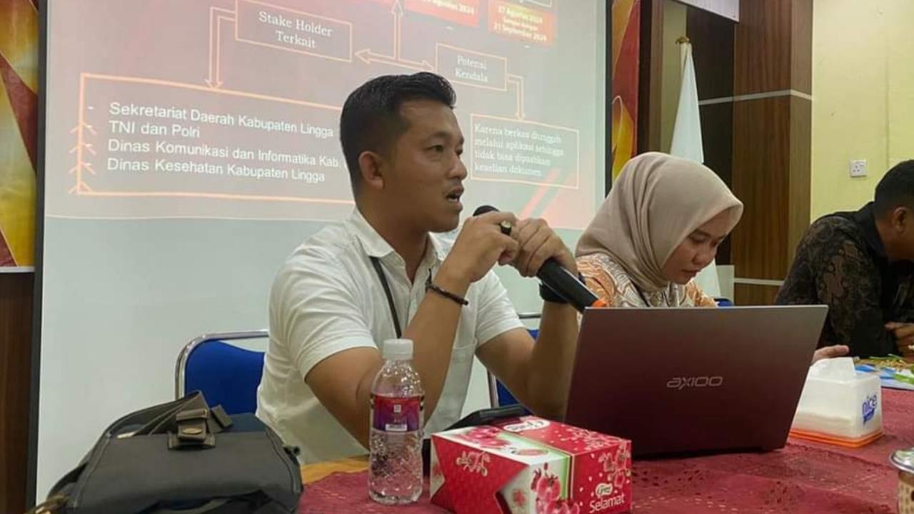 KPU Lingga Terus Sosialisasi Tahap Pilkada 2024, Singgung Syarat Bagi ASN yang Maju