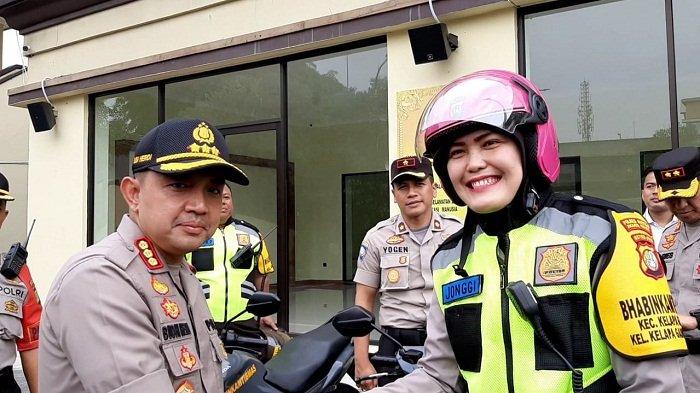 Polwan Cantik Ini Dilantik Sebagai Bhabinkamtibmas Pertama di Polres Metro Jakarta Utara